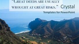  Presentation with ancient greek - Slide set featuring inspirational quote by ancient greek background and a sky blue colored foreground