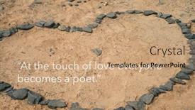  Presentation with philosopher - Audience pleasing presentation theme consisting of inspirational-quote-by-ancient-greek backdrop and a coral colored foreground