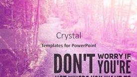  Presentation with quote - PPT layouts having inspirational-quote-don-t-worry background and a lemonade colored foreground