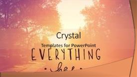  Presentation with everything - Theme enhanced with inspirational quote - everything has beauty background and a coral colored foreground