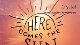  Presentation with quote - Amazing theme having inspirational quote - here comes backdrop and a coral colored foreground