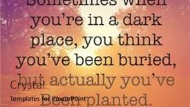  Presentation with quote - Amazing slides having inspirational-quote-sometimes backdrop and a gold colored foreground