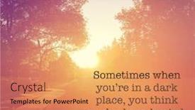  Presentation with quote - Slides having inspirational-quote-sometimes background and a coral colored foreground