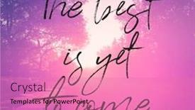  Presentation with inspirational - Beautiful slides featuring inspirational-quote-the-best backdrop and a coral colored foreground