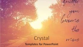  Presentation with hear - PPT layouts consisting of inspirational-quote-the-quieter background and a coral colored foreground