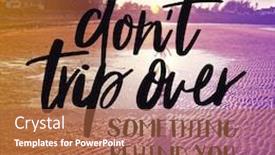  Presentation with inspirational - PPT theme having inspirational-quote-with-lake-background background and a red colored foreground