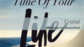  Presentation with quote - Theme with inspirational-quote-with-sky-background background and a light blue colored foreground