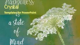  Presentation with abstract watercolor - Beautiful presentation theme featuring inspirational quotes - inspiration quote on an abstract backdrop and a tawny brown colored foreground