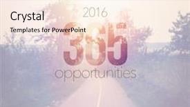  Presentation with quote - Slide deck having inspirational typographic quote - 2016 365 opportunities background and a cream colored foreground