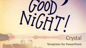  Presentation with quote - Slides enhanced with inspirational typographic quote - and good night background and a lemonade colored foreground