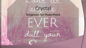  Presentation with dull - Presentation theme enhanced with inspirational typographic quote - don't let anyone ever dull your sparkle background and a soft green colored foreground