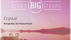  Presentation with inspirational - Beautiful slide set featuring inspirational-typographic-quote-dream backdrop and a lemonade colored foreground