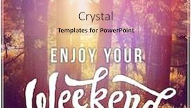  Presentation with quote - Audience pleasing theme consisting of inspirational typographic quote - enjoy your backdrop and a coral colored foreground