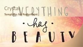  Presentation with everything - Slide set consisting of inspirational-typographic-quote-everything background and a cream colored foreground