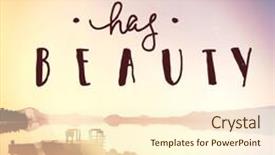  Presentation with everything - Theme featuring inspirational typographic quote - everything has background and a cream colored foreground