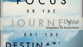  Presentation with quote - PPT theme enhanced with inspirational-typographic-quote-focus background and a sky blue colored foreground