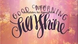  Presentation with inspirational - Amazing PPT layouts having inspirational-typographic-quote-good-morning backdrop and a coral colored foreground