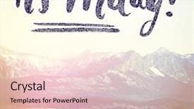  Presentation with friday - PPT theme enhanced with inspirational typographic quote - it's friday background and a lemonade colored foreground