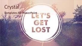  Presentation with quote - PPT layouts enhanced with inspirational-typographic-quote-let-s background and a lemonade colored foreground