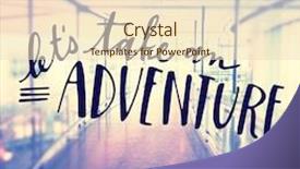  Presentation with quote - Theme featuring inspirational typographic quote - let's take an adventure background and a lemonade colored foreground