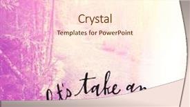  Presentation with quote - Slides featuring inspirational typographic quote - let's take an adventure background and a cream colored foreground