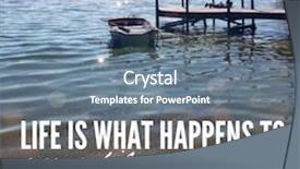  Presentation with inspirational - Colorful presentation design enhanced with quote - life is what happen backdrop and a ocean colored foreground