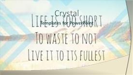  Presentation with inspirational - Colorful slides enhanced with inspirational-typographic-quote-life backdrop and a arctic colored foreground