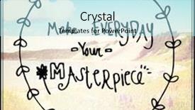  Presentation with inspirational - Beautiful slides featuring inspirational typographic quote - make everyday your masterpiece backdrop and a arctic colored foreground