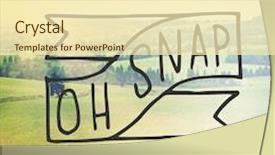  Presentation with quote - PPT theme with inspirational typographic quote - oh snap background and a cream colored foreground