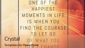  Presentation with quote - Slides having inspirational typographic quote - one of the happiest moments in life background and a coral colored foreground