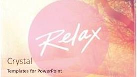  Presentation with quote - PPT theme having inspirational typographic quote - relax background and a lemonade colored foreground