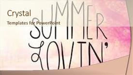  Presentation with quote - Cool new slide deck with inspirational typographic quote - summer loving backdrop and a cream colored foreground