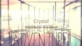  Presentation with inspirational - Presentation theme having inspirational typographic quote - time for adventure background and a cream colored foreground