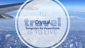  Presentation with quote - Amazing slide set having inspirational typographic quote - to travel is to live backdrop and a light blue colored foreground