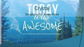  Presentation with awesome - Colorful theme enhanced with inspirational typographic quote - today was awesome backdrop and a light blue colored foreground
