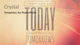  Presentation with quote - Theme having inspirational-typographic-quote-today background and a lemonade colored foreground