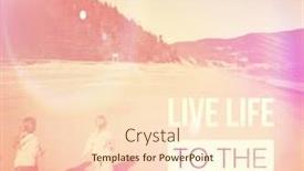  Presentation with lighting effects - Slides featuring inspirational-typographic-quote-with-lighting background and a lemonade colored foreground