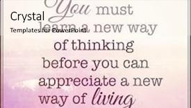  Presentation with learn - Slide set having inspirational typographic quote - you must background and a cream colored foreground