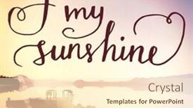  Presentation with inspirational - Theme consisting of inspirational-typographic-quote background and a cream colored foreground