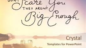  Presentation with quote - Amazing PPT layouts having inspirational typographic quote - if your dreams don't scare you they aren't big enough backdrop and a cream colored foreground