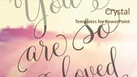  Presentation with quote - PPT theme having inspirational typographic quote - you are background and a cream colored foreground