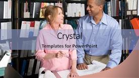  Presentation with two people talking - Audience pleasing PPT layouts consisting of inspire conversation - two architects talking backdrop and a light blue colored foreground