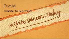 Presentation with inspire - Slide set with inspire-someone-today-advice background and a yellow colored foreground