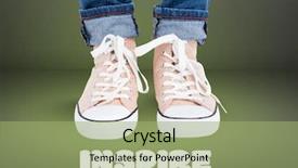  Presentation with inspire - Slide deck enhanced with inspire text and beige shoe background and a mint green colored foreground