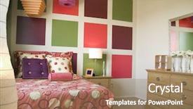  Presentation with colorful teeth movable - Cool new presentation design with inspired design inspiration - colorful young bedroom backdrop and a  colored foreground