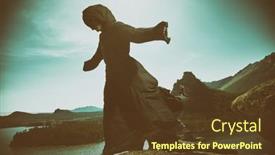  Presentation with black man - PPT layouts with inspired-man-in-a-black background and a tawny brown colored foreground