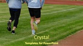  Presentation with dedication - Presentation theme with inspiring-and-active-elderly-couple background and a tawny brown colored foreground