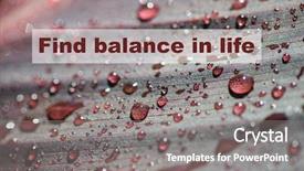  Presentation with balance life - Amazing slide set having inspiring growth - inspirational motivational quote against nature backdrop and a gray colored foreground