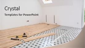  Presentation with new home - Cool new presentation theme with instalation of new wooden floor backdrop and a light gray colored foreground