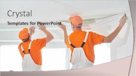  Presentation with repair - Cool new slide set with polimero - installing decorative ceiling molding home backdrop and a light gray colored foreground